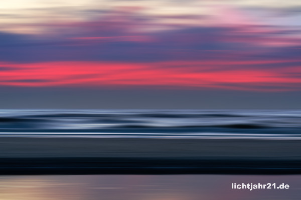 Evening colours on the North Sea